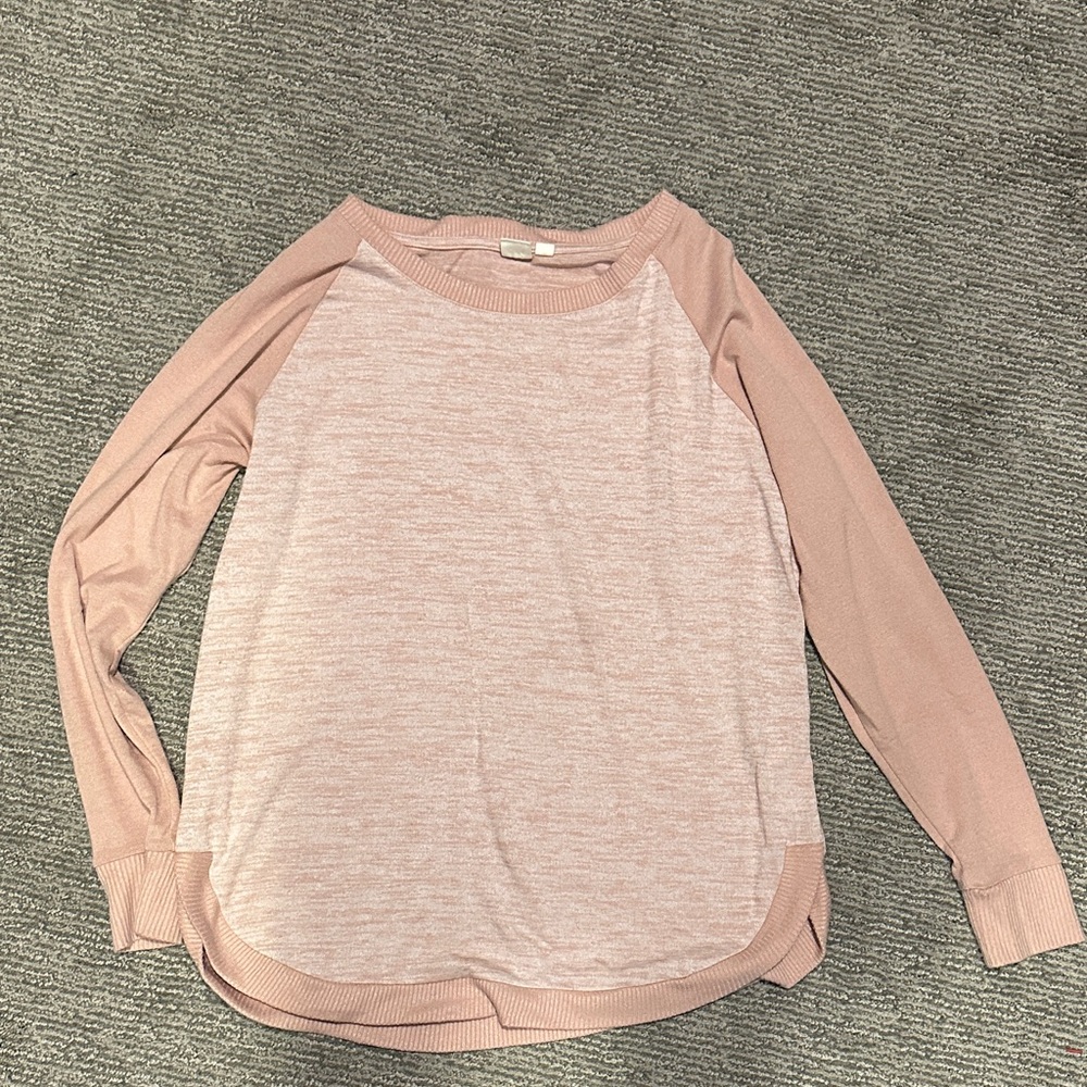 GAP Light Pink Long Sleeve Blouse